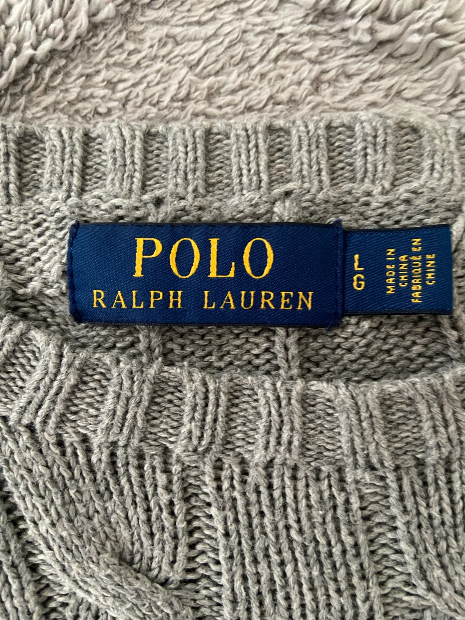 Polo Ralph Lauren Twisted Sweater – Gray – Size L – photo 4